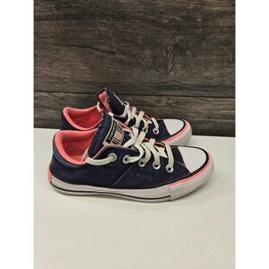 Converse Chuck Taylor All Star Madison Navy Blue Coral Pink Sneakers 567726C